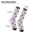 thumbnail image 2 of Rateoe German Shepherd Dog Pattern Women’s Knee High Crew Socks,Trouser Socks Comfortable, Breathable, Moisture-Wicking and Soft, 2 of 6