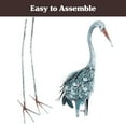 thumbnail image 5 of Pure Garden Crane Garden Statues Set of 2 - Metal Yard Art Outdoor Decor, 5 of 9