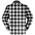 thumbnail image 4 of Outfmvch Jackets For Men Winter Jackets For Men Men'S Warm Lined Wool Plaid Shirt Jacket Winter Heavyweight Thick Jacketclassic Lapel Zipper Jacket Bomber Jacket Men Black L, 4 of 4
