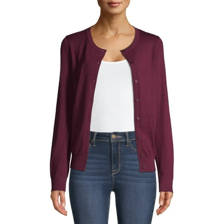 Time and Tru Women's Button Front Cardigan