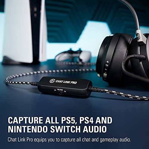Elgato Chat Link Pro - Adaptador de audio, para PS5, PS4, Nintendo Swi El Gato NA