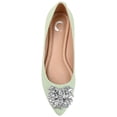 thumbnail image 5 of Journee Womens Renzo Slip On Pointed Toe Ballet Dress Flats, Widths Available, 5 of 10
