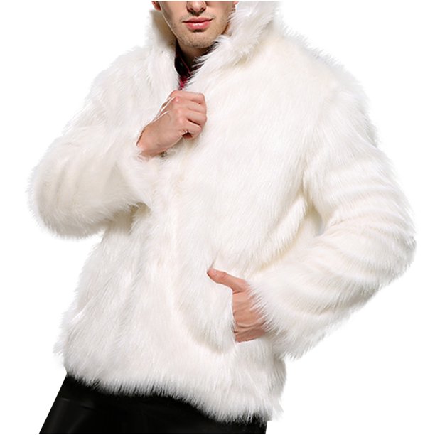 Hombres Sólido Casual Stand-up Collar Faux Cardigan Chaqueta de invierno de doble botonadura Abrigos Pompotops oipoqjl21448