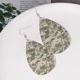 thumbnail image 5 of Faux Leather Earrings Earring Army Digital Camouflage Teardrop Dangle Earrings For Women Jewelry, 5 of 6