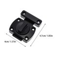 thumbnail image 2 of PAMINGONO Para Puerta De Zinc Con Liso Negro Ideal Para Puertas Y Armarios, 2 of 7