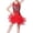 /c112Red208, variant on WEIGFI Toddler Baby Girls Dresses Summer Sparkly Floral Latin Dance Tulle Tutu Practice Performance Casual Wear Crew Neck Sleeveless Cute Beach Sundress,Hot Pink,4-5 Years