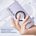 thumbnail image 5 of Dteck Case for Samsung Galaxy S24,Shockproof Rubber Ring Holder Kickstand Hybrid PC Back Cover,Clear, 5 of 6