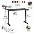 thumbnail image 3 of Move 80 Series 48W x 30D Height Adjustable Desk in Storm Gray - Engineered Wood, 3 of 7