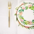 thumbnail image 2 of Efavormart 25 Pack | 9" Spring Floral Premium Dinner Paper Plates, Disposable Party Plates - 300 GSM, 2 of 11