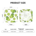 thumbnail image 6 of Square Chair Cushions Cover, Cute Forest Green Limes Elastic Office Chair Cover for Dining Chairs with Ties and Removable Cover, Desk Chair Seat Cushion Protectors set of 2, 6 of 7