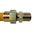 thumbnail image 4 of Miiflex Yellow Polymer Coated Stainless Steel Tube 3/4" ID (1″ OD) Connector with 3/4″ MIP x 3/4″ FIP Gas Flex Connector (60" Length x 3/4" ID), 4 of 5
