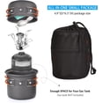 thumbnail image 2 of Camping Cookware Mess Kit with Pot, Stove, Spork and Carry Mesh Bag for Backpacking Outdoor Camping Hiking and Picnic, 2 of 4