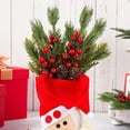 thumbnail image 5 of 10PCS Christmas Pinecone Holly Berry Picks Artificial Holly Red Berry Pine Cone Picks Holiday Floral Decorations with Bendable Stems Green Pine Needles for Christmas DIY Crafts Decoration, 5 of 6