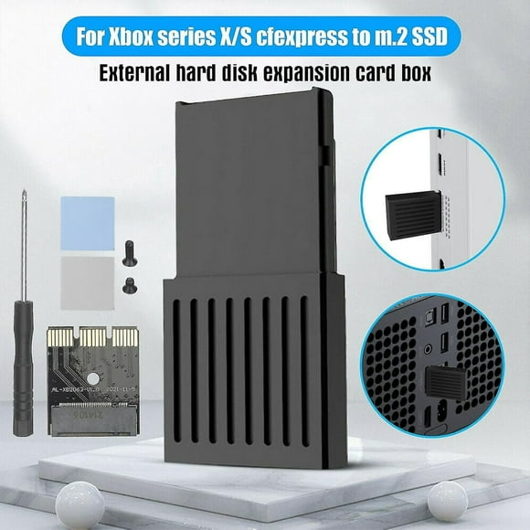 PEACNNG Portable 1 Tb External Solid State Drives Fit For Xbox Series X/s External Host Hard Drive Conversion Box M.2 Expansion Card Box 32g Bandwidth