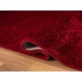 thumbnail image 5 of HR Plush Red Solid Color Shag Rug - Thick Pile, High-End, Soft & Cozy Floor Carpet for Bedroom & Living Room, 5 of 6
