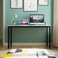 thumbnail image 4 of SOGES 55 inches Large Office Desk Writing Desk, White & Black, 4 of 6