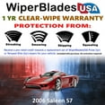 thumbnail image 2 of 2006 Saleen S7 Beam Wiper Blades Wipers w/1yr Warranty (Set of 2) (WiperBladesUSA), 2 of 5