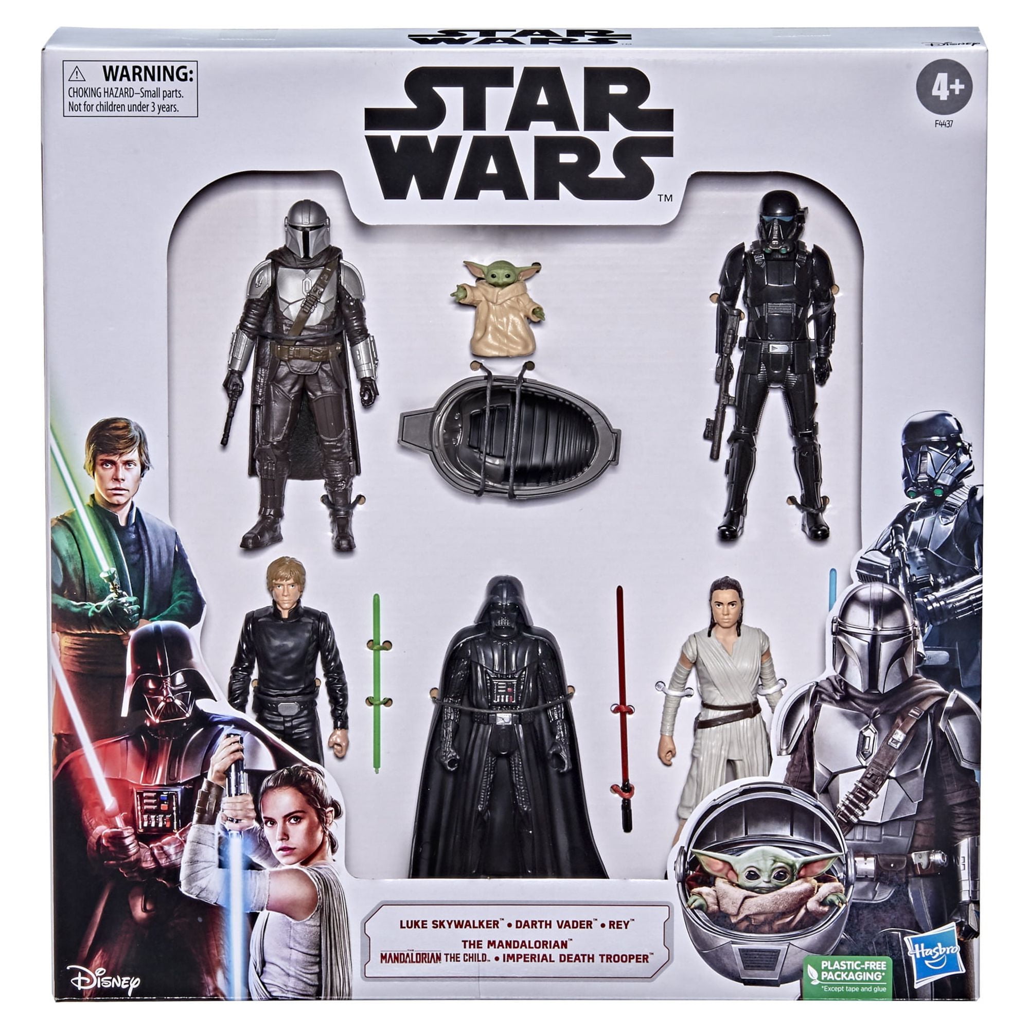 Star Wars Force Link 3.75-Inch Action Figures - Luke R2-D2 Yoda