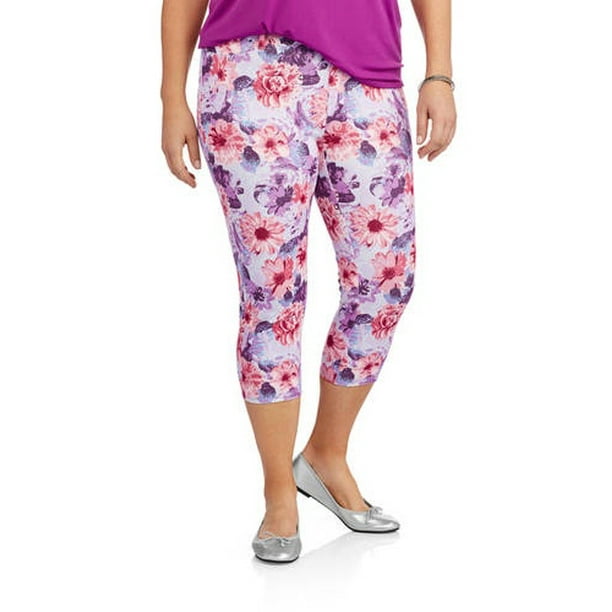 Faded Glory Women's PlusSize Printed Capri Jeggings