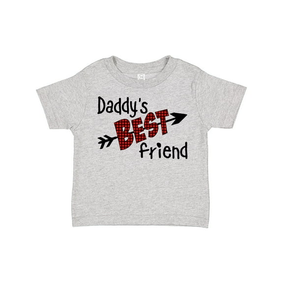 Inktastic Daddy's Best Friend Arrow and Plaid Letters Boys or Girls Toddler T-Shirt