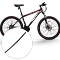thumbnail image 3 of Greeniant Manillar Horizontal para ciclismo, barra de repuesto para bicicleta de montaña, rueda de carreras, manillar de bicicleta ultraligero de una Ciclismo Negro luz Greeniant OD023846-01, 3 of 6