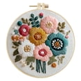 thumbnail image 1 of zhangmingg Complete Embroidery Kit for Beginners Adults with -Printed Threads Needles and Detailed Instructions, 1 of 5