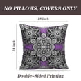 thumbnail image 2 of LALILO Throw Pillow Covers Damask Baroque Gray And Antique Art Backdrop Cushion Cover 18" x 18", 2 Pack, 2 of 6