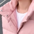 thumbnail image 6 of Tdoqot Womens Puffer Jacket Zip up Casual with Hood Long Sleeve Winter Coats Pink, 6 of 6