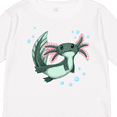 thumbnail image 4 of Inktastic Cute Axolotl Swimming with Bubbles Boys or Girls Long Sleeve Toddler T-Shirt, 4 of 5