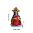 thumbnail image 3 of Estatuas religiosas Escultura de resina del Sagrado Corazón de María, 12,5 cm, 3 of 3
