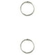 thumbnail image 4 of Bewildely 50 piezas de anillas para carpetas, aros para libros, manualidades para álbumes de recortes Plata interior 20mm 2piezas, 4 of 6