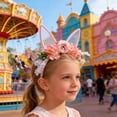 thumbnail image 5 of Msgweeeg Headbands Easter Decorations Easter Wreath Headband Bunny Ear Headband forest Style Floral Headband Artificial Flower Hair Accessory., 5 of 7