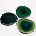 thumbnail image 4 of (Verde) Posavasos de ágata natural en rodajas redondas de ágata en rodajas para bebidas, cocina, mesa de restaurante, posavasos de jade aislado con rodajas de ágata, 4 of 14
