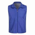 thumbnail image 1 of ALSLIAO Chaleco informal para hombre y mujer, chaqueta sin mangas para pesca, deportes al aire libre, azul, XL, 1 of 8