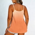 thumbnail image 6 of UVEASISHA Women Plus Size Pleated Cami Tops Sleeveless Gradient Tank Tops Loose Fit Summer Casual Going Out Shirts Orange 4XL, 6 of 8
