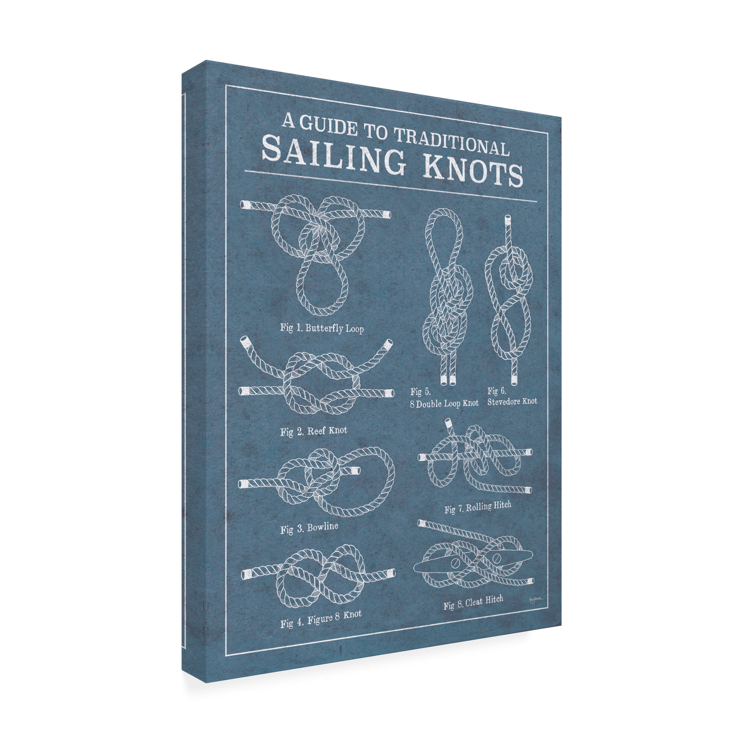 Mary Urban 'Vintage Sailing Knots I no Wood' Canvas Art