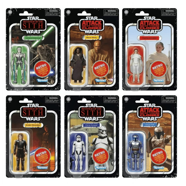 Disney Parks Action Figures 2024 Star Wars 6-Pack Retro Collection