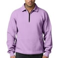 thumbnail image 6 of Zimjoy Men's Quarter Zip Pullover Long Sleeve Mock Neck Purple Zip Up Hoodie Casual 1/4 Zip Pullover Mens Winter Lightweight Mock Neck Sweatshirt, Light Purple L, 6 of 6
