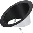 thumbnail image 3 of 6" Antique Bronze Recessed Sloped Ceiling Step Baffle Trim for 6" Housing (P605A Series), 3 of 6
