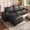 Black-L Shaped, variant on Patbrela Sectional Sofa, 110" L-Shaped Deep Seat Couch, Modular Sofa with Back Cushion for Living Room, PU Leather Boneless Sofa, No Assembly Required, Black