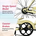 thumbnail image 3 of 26-Inch Step-Through Cruiser Bike, Tracer ACE, Vanilla, Coaster Brake, 3 of 5