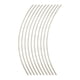 thumbnail image 2 of 10 trastes de cobre blanco para guitarra, 200 mm, para guitarra acústica de 8 pulgadas. 2.0mm, 2 of 6