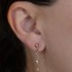 thumbnail image 2 of Aretes de oro 14k GIALLO Broquel Gotas de agua de oro amarillo con circonias brillantes, 2 of 5