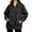 01-Black2907, variant on Womens Snap Button Collared Pullover Sweatshirt Oversized Long Sleeve Casual Tunic Top