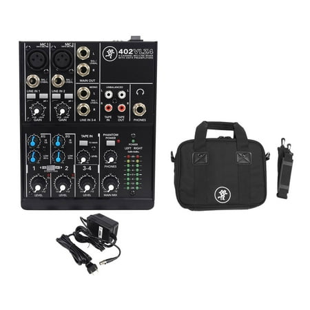 - New! Mackie 402VLZ4 4-ch. Compact Analog Low-Noise Mixer w/ 2 ONYX Preamps + Bag