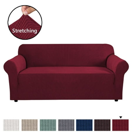 H Versailtex Jacquard Textured 1 Piece Sofa Slipcover With Foam