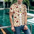 thumbnail image 6 of Lsque Valentine'S Day Rose Pattern Mens Polo Golf Shirts Funny Graphics Shorts Sleeve Button Shirts Baseball T-shirt-4X-Large, 6 of 7