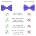 thumbnail image 3 of Boys Classic Pre-Tied Bow Tie Formal Solid Tuxedo, by Bow Tie House (Medium, Purple), 3 of 5
