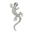 thumbnail image 5 of Hyasfey Exaggerated Gecko Shape Brooch Shining Rhinestones Inlaid Pin Faux Silk Shawl Buckle Dress Badge Outfit Accessories, 5 of 8