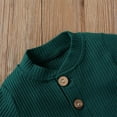 thumbnail image 6 of XXWXYD Organic Cotton Toddler Romper Set, Ribbed Long Sleeve Bodysuit + Pants - Baby Fall Winter Outfits 2Pcs, 6 of 8